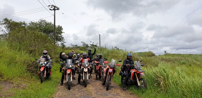 Foto bareng sebelum masuk jalur