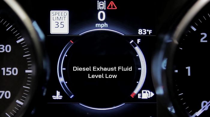 Peringatan kalau cairan AdBlue habis