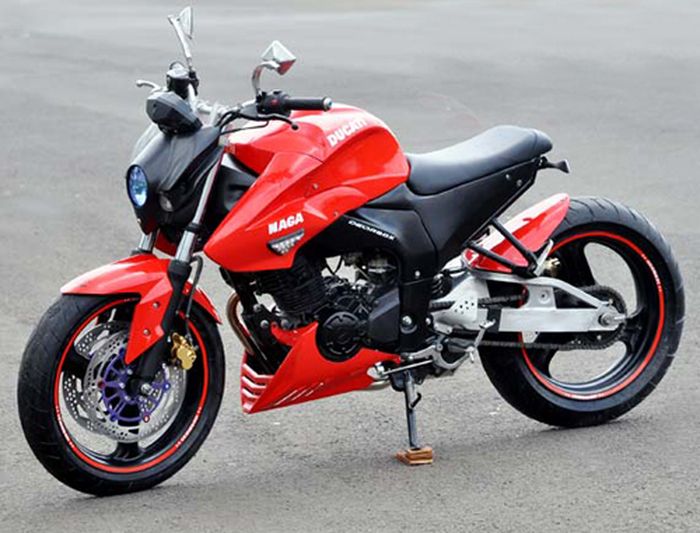 Ini Yamaha Byson yang digarap biar mirip Ducati
