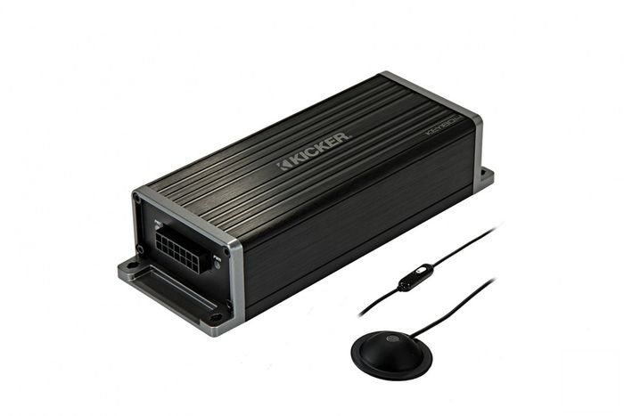 Kicker Key Smart Amplifier Digital Audio Processor Key180.4 dengan fitur Auto Tune menggunakan mic eksternal