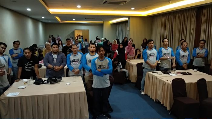 Acara padat hingga malam hari