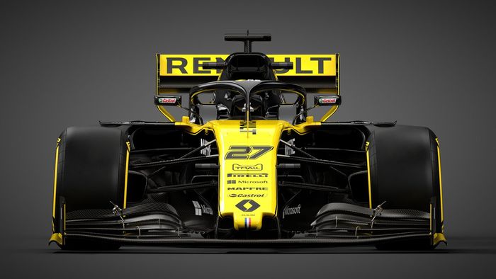 Renault menjadi tim pabrikan pertama yang memperlihatkan mobil penantang Formula 1 2019