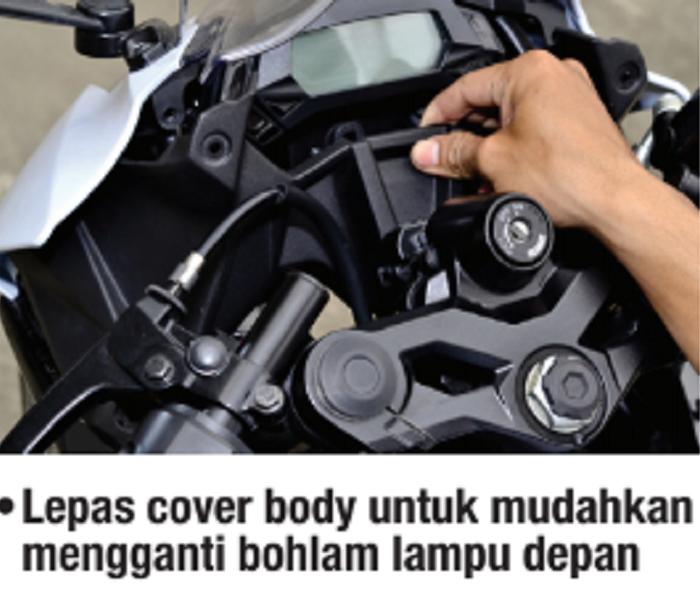 cara melepas cover bodi Ninja RR Mono