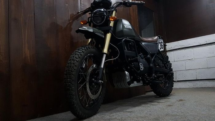 Sangar kan modifikasi Royal Enfield Himalayan scrambler ini