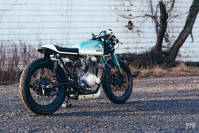 Menurut kalian bagaimana tampang Honda CB350 cafe racer ini?