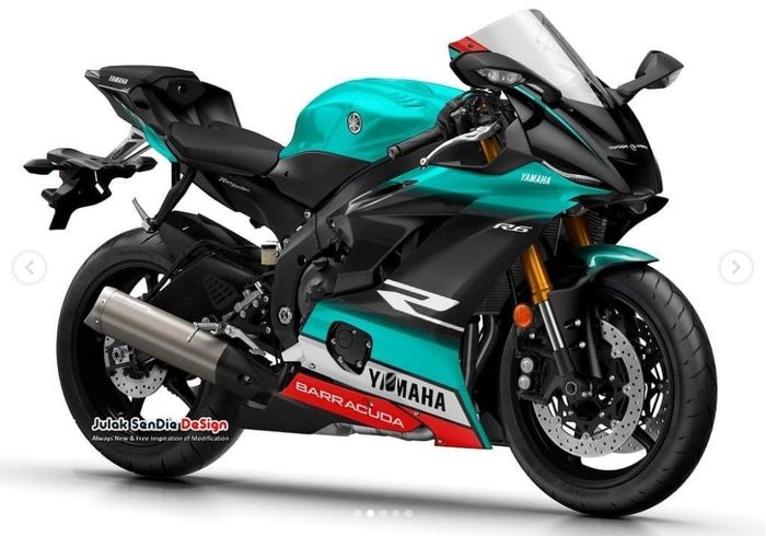 Yamaha R6 dengan livery Petronas Yamaha SRT