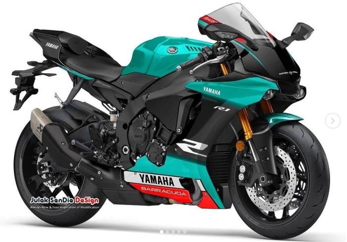 Yamaha R1 dengan livery Petronas Yamaha SRT