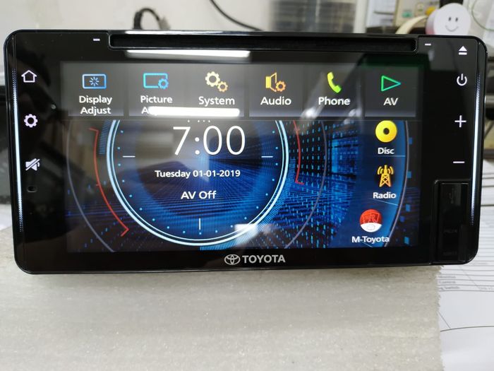 Head unit Avanza G 1.3 belum dilengkapi fitur T-Link