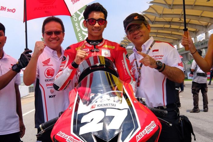 Andi &ldquo;Gilang&rdquo; Farid Izdihar berhasil menapaki podium kedua di kelas SS600