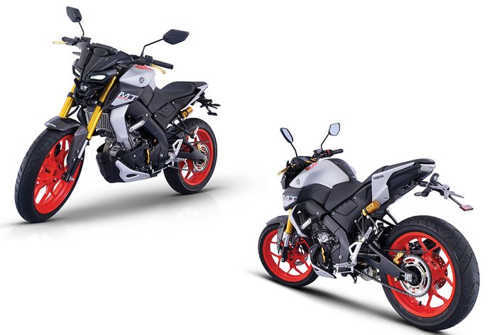 Yamaha MT-15 dengan aksesoris resmi yang terpasang