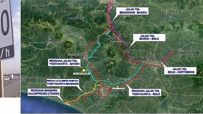 Ilustrasi rencana pembangunan tol Semarang-Jogja-Solo