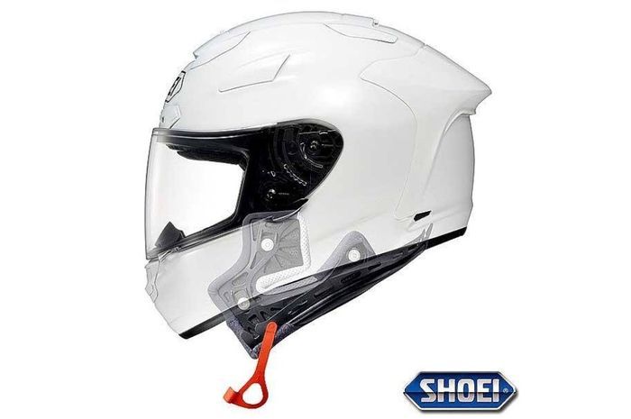 Contoh fitur EQRS di helm lansiran Shoei