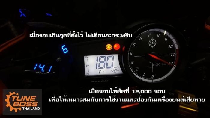 Lihat tuh, top speed di speedometernya sampai 180 km/jam loh