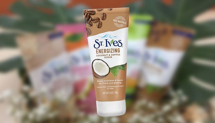 ST Ives Energizing Coconut &amp; Coffee Face Scrub, mengandung vitamin C serta E