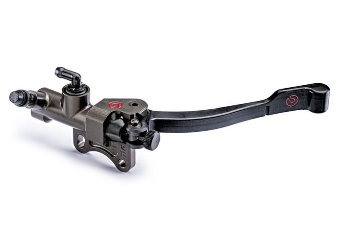 Thumb brake memiliki cara kerja menekan tuas rem dengan ibu jari