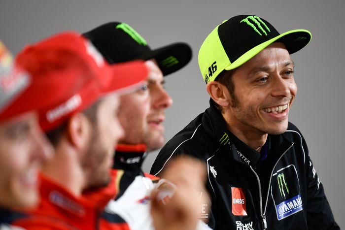 Valentino Rossi di sesi jumpa pers MotoGP Argentina