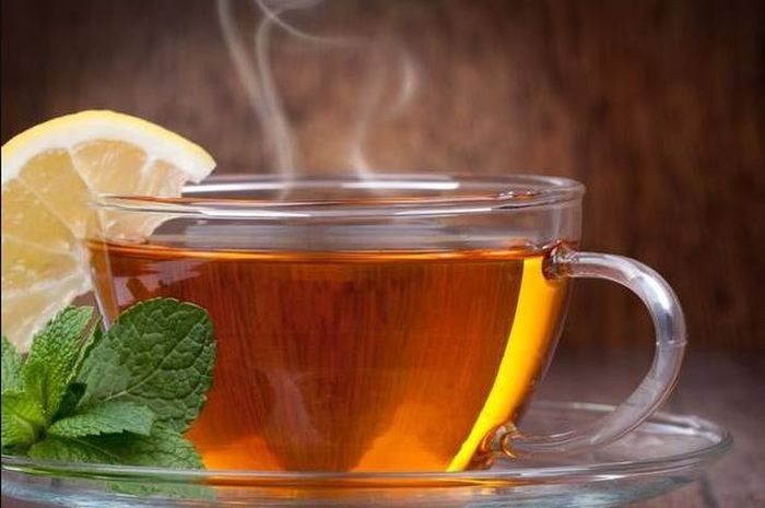 Ilustrasi air teh panas