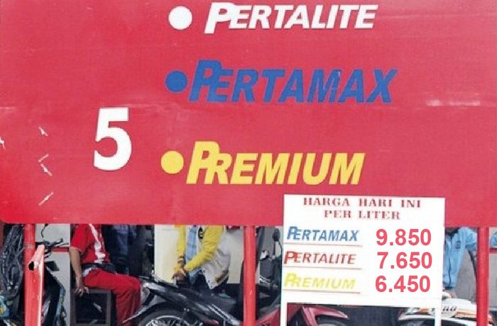 Premium, Pertalite, Pertamax