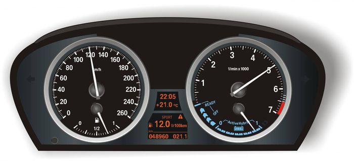Instrumen dashboard BMW