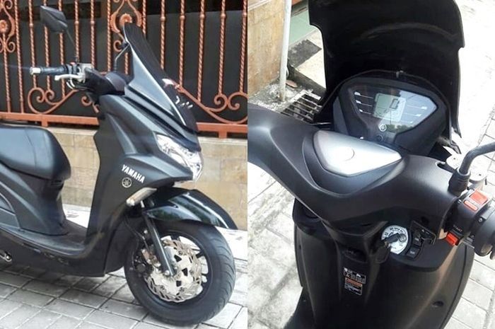 Yamaha FreeGo dengan setang Lexi dan windshield berubah jadi NMAX jadi-jadian