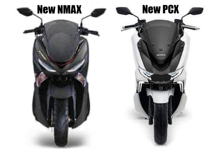 Ilustrasi New NMAX dan New PCX