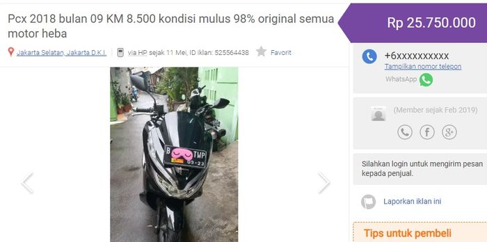 Harga Honda PCX 150 lokal lansiran 2018