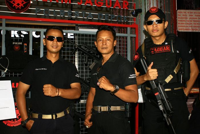 Tim Jaguar dari Polres Depok, Jawa Barat