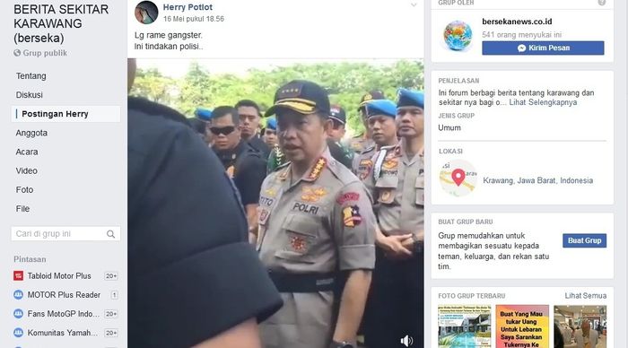 Kapolri isyartakan tembak di tempat orang bawa parang yang identik dengan geng motor