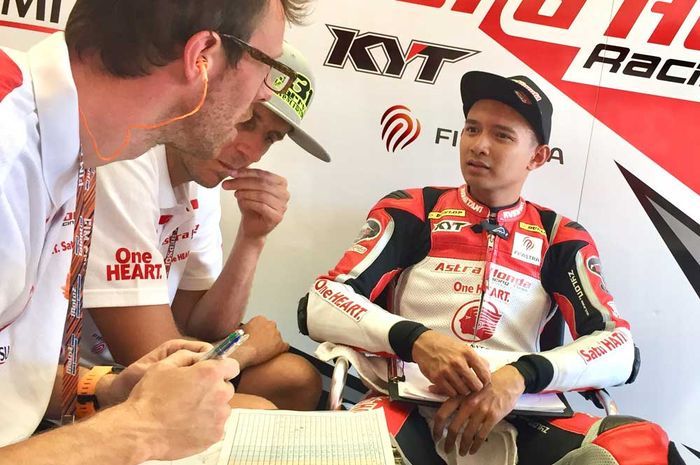 Dimas Ekky Pratama balap di Moto2 World GP 2019.