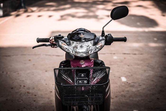 Aksesori keranjang bikin Vega R ini makin asyik