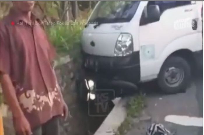 Kia Big Up terlibat kecelakaan beruntun di Ambarawa, Kabupaten Semarang