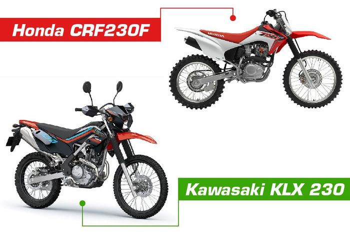 Komparasi Kawasaki KLX 230 dengan Honda CRF230F