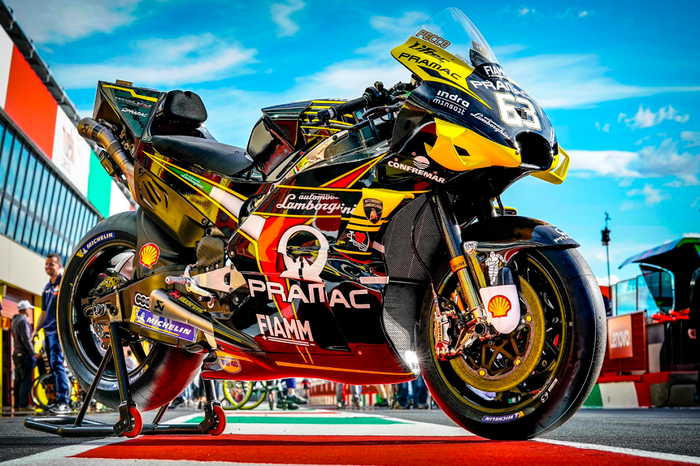 Tim Pramac tampil dengan livery spesial di MotoGP Italia
