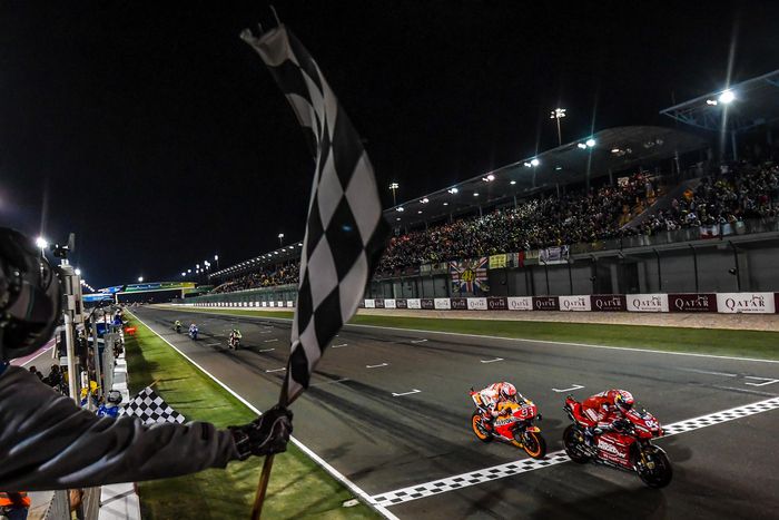 Marc Marquez juga melakukan slipstream di MotoGP Qatar 2019