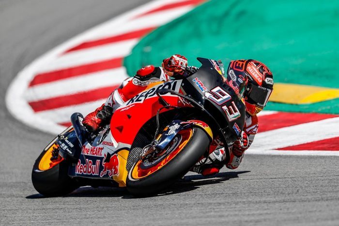 Marc Marquez tidak menjalani tes MotoGP Catalunya dengan mulus