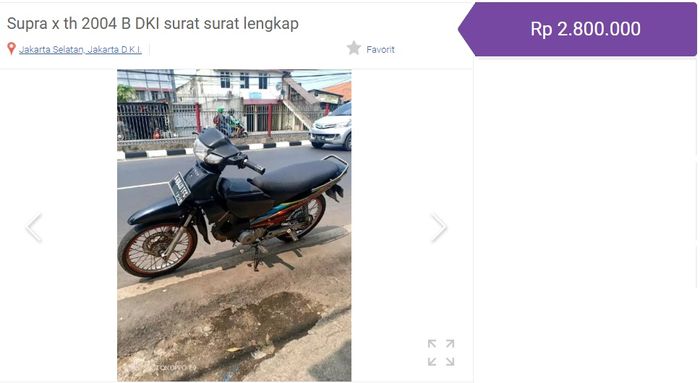 Harga honda supra termurah