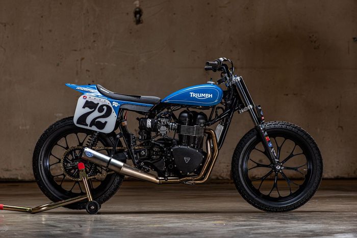 Triumph Bonneville / Allied Racing #72 by Super Hooligan racer Paul Hartman.