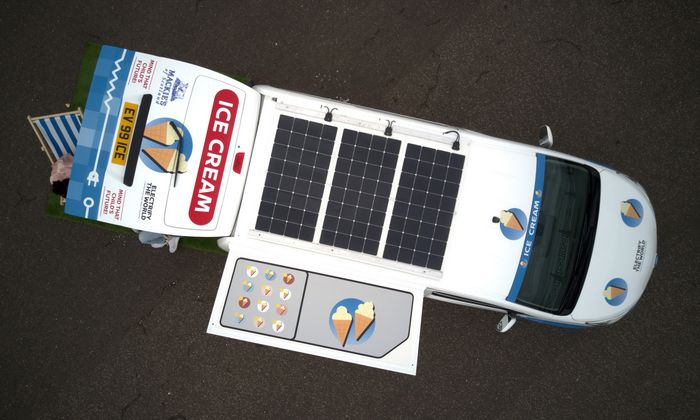 Solar Panel Nissan e-NV200 Ice Cream Concept