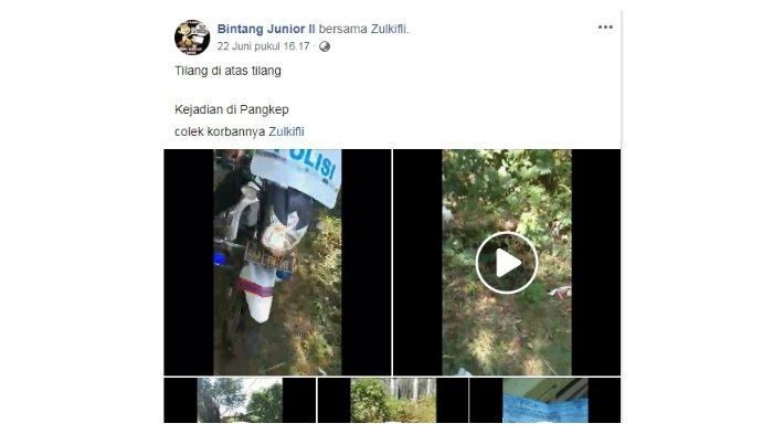 Postingan yang dibagikan oleh Bintang Junior II tentang penilangan yang diterima hingga beberapa kali.