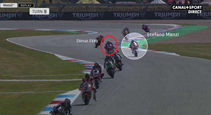 Dimas Ekky crash di FP1 Moto2 Belanda