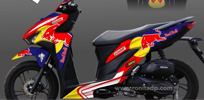 Gaya motor balap MotoGP bisa diaplikasi di Honda Vario 125