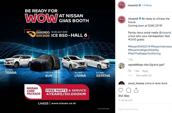 Kisi-kisi gamblang dipaparkan akun IG: @nissanid