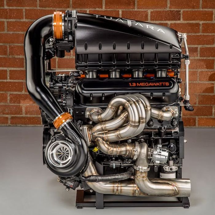 Mesin V8 flat-plane twin turbo 5,9 L dari SSC Tuatara