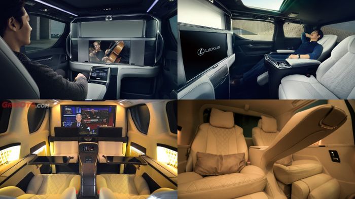 Komparasi kabin Lexus LM300h vs Alphard Lombardi