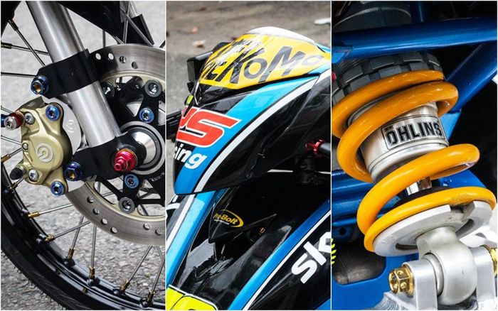 Banyak part mewah yang nempel di Jupiter MX 135 ini