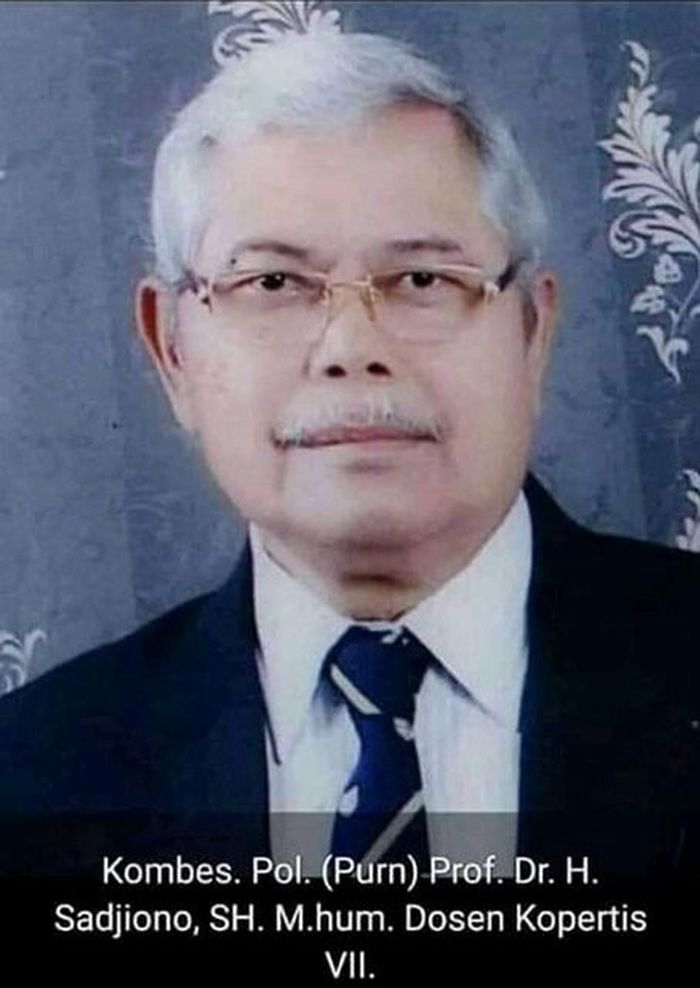 Prof.Dr .H. Sadjijono SH. M.Hum.