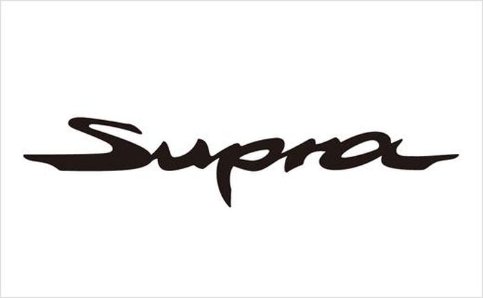 Logo Supra dibuat lebih simple agar terlihat kekinian