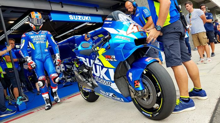 Aero fairing baru Suzuki di FP2 MotoGP Ceko