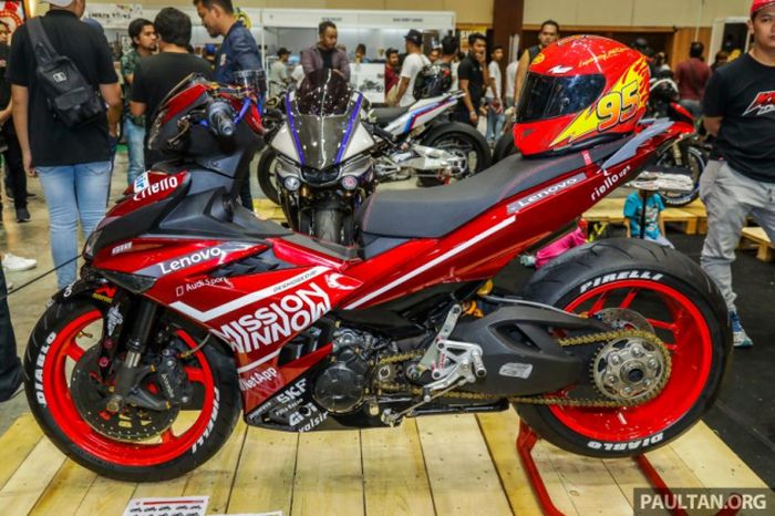 Yamaha MX King 150 pakai livery Ducati MotoGP