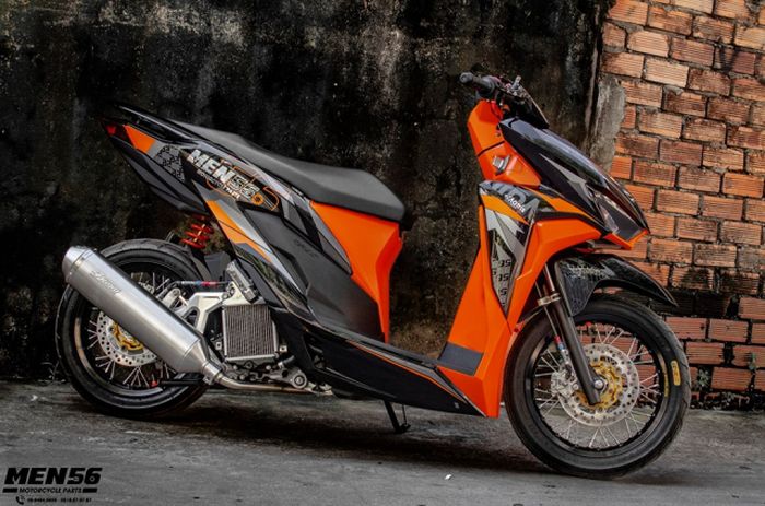 Modifikasi Honda Vario 150 bertampang sporty